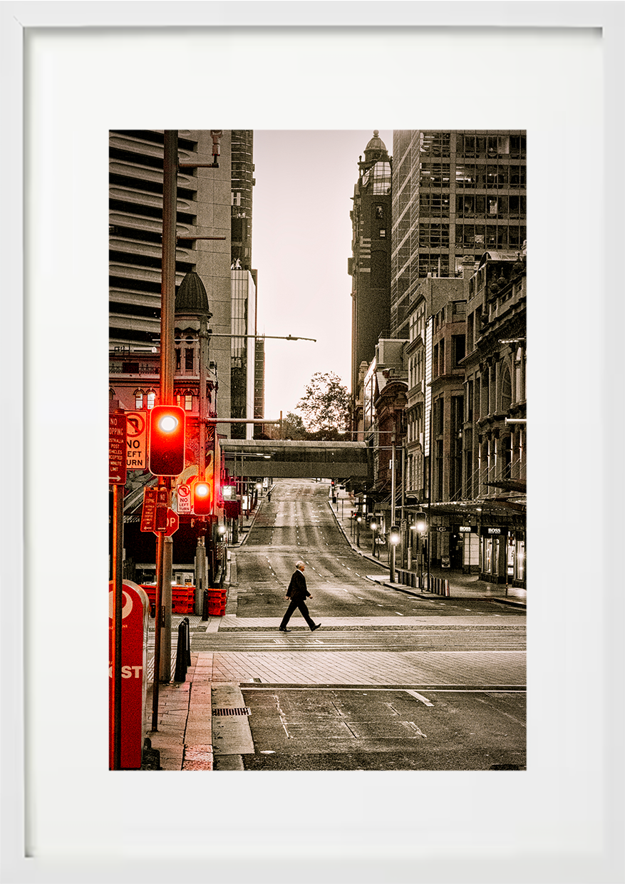 ANZAC Day King Street, Sydney CBD, 2020