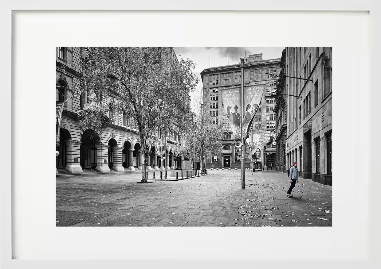 Martin Place Skateboarder, Sydney CBD, 2021