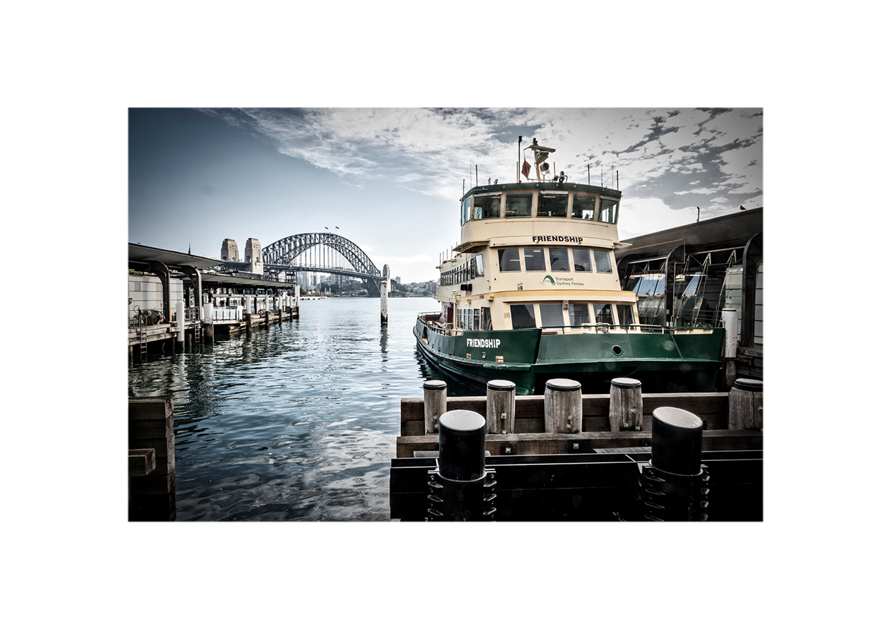 Ferry McFriendship Face Circular Quay, Sydney, 2020