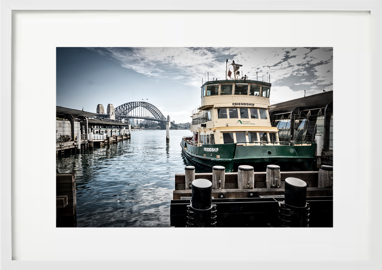 Ferry McFriendship Face Circular Quay, Sydney, 2020
