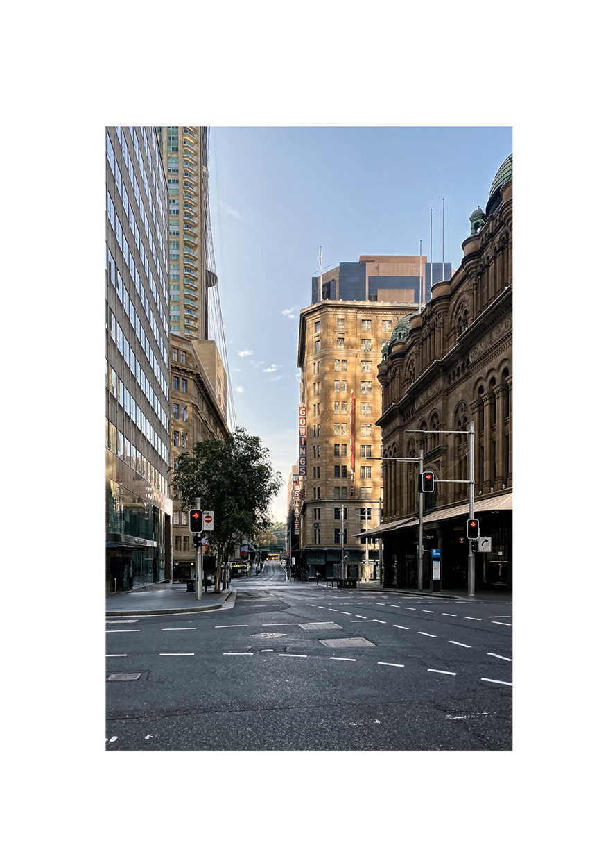 Market Street Empty, Sydney CBD, 2020